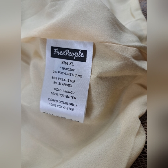 Free People Women's Faux Leather Fenix Snakeskin Moto Jacket Size XL - Picture 10 of 16